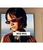 Miu Miu Women's B52S 52mm Retro Oval Sunglasses - Image 5