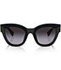Miu Miu Women's MU 01YS51-Y 51mm Square Sunglasses, Color:Black - Image 2