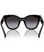 Miu Miu Women's MU 01YS51-Y 51mm Square Sunglasses, Color:Black - Image 4