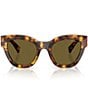 Miu Miu Women's MU 01YSF 51mm Square Sunglasses, Color:Blonde Havana - Image 2