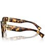 Miu Miu Women's MU 01YSF 51mm Square Sunglasses, Color:Blonde Havana - Image 3