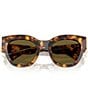 Miu Miu Women's MU 01YSF 51mm Square Sunglasses, Color:Blonde Havana - Image 5