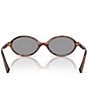 Miu Miu Women's MU 04ZSF 50mm Oval Sunglasses, Color:Havana Mahogany - Image 4