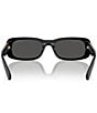 Miu Miu Women's MU 08ZS53-X 53mm Rectangle Sunglasses, Color:Black/Dark Grey - Image 4