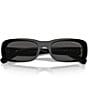 Miu Miu Women's MU 08ZS53-X 53mm Rectangle Sunglasses, Color:Black/Dark Grey - Image 5