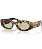 Miu Miu Women's MU 11WS54-X 54mm Oval Sunglasses, Color:Green Havana - Image 1