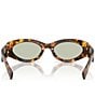 Miu Miu Women's MU 11WS54-X 54mm Oval Sunglasses, Color:Green Havana - Image 4