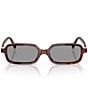 Miu Miu Women's MU 11ZSF 52mm Rectangle Sunglasses, Color:Havana Mahogany/Grey - Image 2