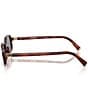 Miu Miu Women's MU 11ZSF 52mm Rectangle Sunglasses, Color:Havana Mahogany/Grey - Image 3