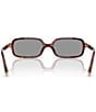 Miu Miu Women's MU 11ZSF 52mm Rectangle Sunglasses, Color:Havana Mahogany/Grey - Image 4