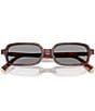 Miu Miu Women's MU 11ZSF 52mm Rectangle Sunglasses, Color:Havana Mahogany/Grey - Image 5