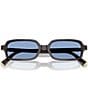 Miu Miu Women's MU 11ZSF 52mm Rectangle Sunglasses, Color:Moka/Light Blue - Image 5