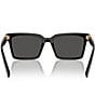 Miu Miu Women's MU 13ZSF55-X 55mm Rectangular Sunglasses, Color:Black/Dark Grey - Image 4