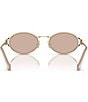 Miu Miu Women's MU 52YS54-X 54mm Oval Mirrored Sunglasses, Color:Pale Gold/Pink Mirror - Image 4