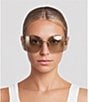 Miu Miu Women's MU 54YS80-Z 80mm Wrap Mirrored Sunglasses - Image 2