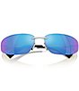 Miu Miu Women's MU A50S68-Z 69mm Oval Gradient Mirrored Sunglasses, Color:Silver/Light Green Mirror Blue - Image 5