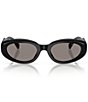 Miu Miu Women's MU C01S 53mm Oval Sunglasses - Image 2