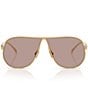 Miu Miu Women's MU56S5 66mm Pilot Sunglasses, Color:Purple/Brown - Image 2