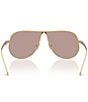 Miu Miu Women's MU56S5 66mm Pilot Sunglasses, Color:Purple/Brown - Image 4