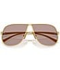 Miu Miu Women's MU56S5 66mm Pilot Sunglasses, Color:Purple/Brown - Image 5