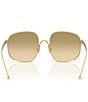 Miu Miu Women's MU57S5 57mm Square Sunglasses, Color:Gold/Yellow to Brown - Image 4