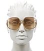 Miu Miu Women's MU57S5 57mm Square Sunglasses, Color:Gold/Yellow to Brown - Image 6