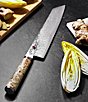 Miyabi Birchwood 9.5#double; Kiritsuke Knife, Color:Natural - Image 2