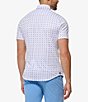 Color:White - Image 2 - Halyard Floral Print Performance Stretch Short Sleeve Woven Shirt