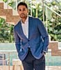 Color:Navy - Image 3 - Lavelle Windowpane Performance Stretch Blazer