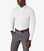 Color:White - Image 1 - Leeward Double Dot Trim Fit Performance Stretch Long Sleeve Woven Shirt
