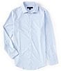 Color:Oxford Blue - Image 3 - Leeward Plaid Performance Stretch Long-Sleeve Woven Shirt