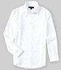 Color:White - Image 1 - Leeward Solid Performance Stretch Long-Sleeve Woven Shirt