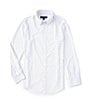 Color:White - Image 1 - Monaco Floral Print Performance Stretch Long-Sleeve Woven Shirt