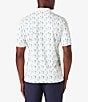 Color:White - Image 2 - Performance Stretch Halyard Cacti Print Short Sleeve Polo Shirt