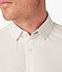 Color:White - Image 3 - Performance Stretch Leeward Triangle Geo Print Short Sleeve Woven Shirt