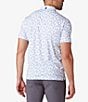 Color:White - Image 2 - Performance Stretch Versa Eclipse Print Short Sleeve Polo Shirt