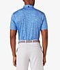 Color:Provence Topography - Image 2 - Performance Stretch Versa Printed Short Sleeve Polo Shirt