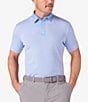 Color:Provence Stripe - Image 1 - Performance Stretch Versa Stripe Short Sleeve Polo Shirt