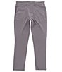Color:Charcoal - Image 1 - Slim-Fit Helmsman Solid 5-Pocket Performance Stretch Flat Front Pants