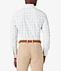 Color:White Larkin Plaid - Image 2 - Trim Fit Leeward Performance Stretch Plaid Long-Sleeve Woven Shirt