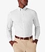Color:White - Image 1 - Trim Fit Performance Stretch Leeward Medallion Print Long Sleeve Woven Shirt