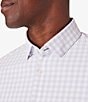 Color:Light Pastel Purple - Image 3 - Trim Fit Performance Stretch Madison Check Long Sleeve Woven Shirt