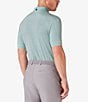 Color:Nile - Image 2 - Trim Fit Stripe Performance Stretch Short Sleeve Polo Shirt