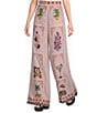 Mo Maya Jaipur Printed Flare High Rise Coordinating Pants - Image 1