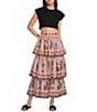 Mo Maya Leo Crop Embroidered Tee - Image 3