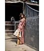 Mo Maya Ruby Floral Light Weight Long Jacket - Image 5