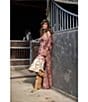 Mo Maya Ruby Floral Light Weight Long Jacket - Image 6
