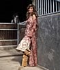 Mo Maya Ruby Floral Light Weight Long Jacket - Image 6