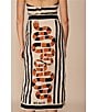 Mo Maya Sonoran Snake Print Pencil Skirt, Color:Beige/Black - Image 10