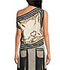 Mo Maya Wildflower Scarf Top - Image 2